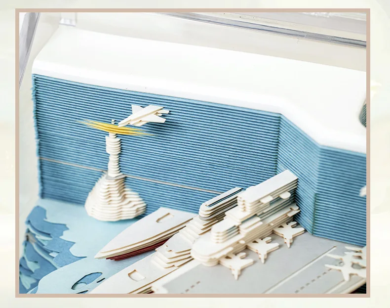 Carta per intaglio a strappo Nota adesiva Stereo 3D Carta natalizia per intaglio Carta per appunti adesiva artigianale culturale e creativo