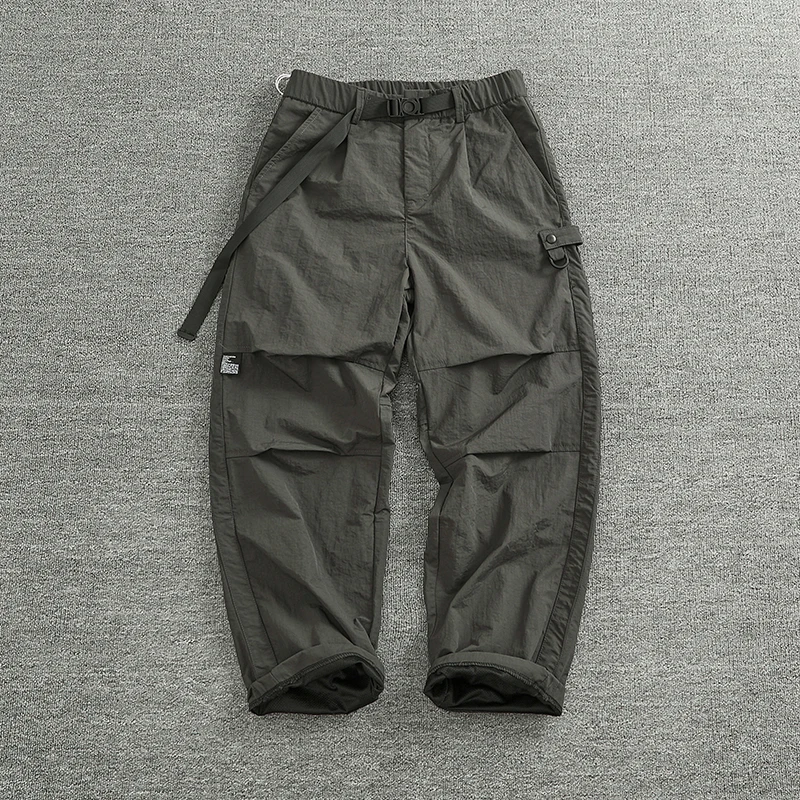 

Water-Resistant Me Lined Loose Fit Outdoor Sports Men's Workwear Trousers Faionable Urban Sle Long Pants Casual Leisure