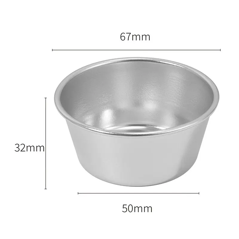 A27F-40 Pieces Individual Molds Pudding Molds Cups Mini Chocolate Molten Pans Non-Stick Cupcake Cake Cookie Pudding Mold