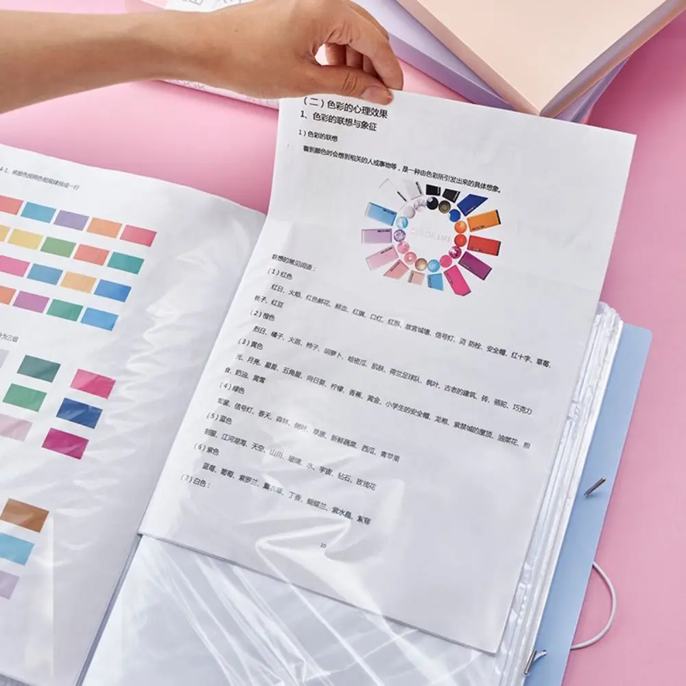 Duurzame mode A4-bestand Papieren map Geclassificeerd Stofdicht Documenthouder Waterdicht Transparant insteek Informatietas Studenten