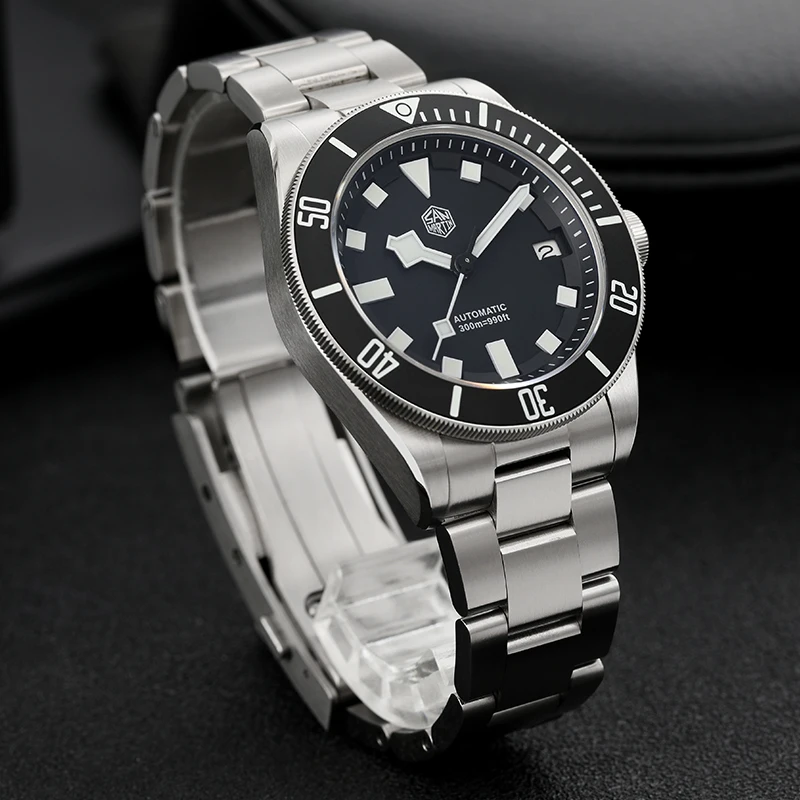 San Martin Diving Watch Luxury NH35 Automatic Movement Watches 316L Sapphire Glass Ceramic Bezel Waterproof Wristwatch SN0121G