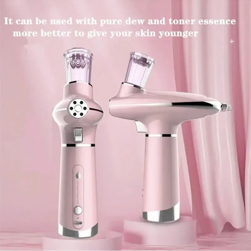 Portable Airbrush Water Nebulizer Air Compressor Oxygen Meter Facial Beauty Sprayer Smooth Skin Rejuvenation Oxygen Injector