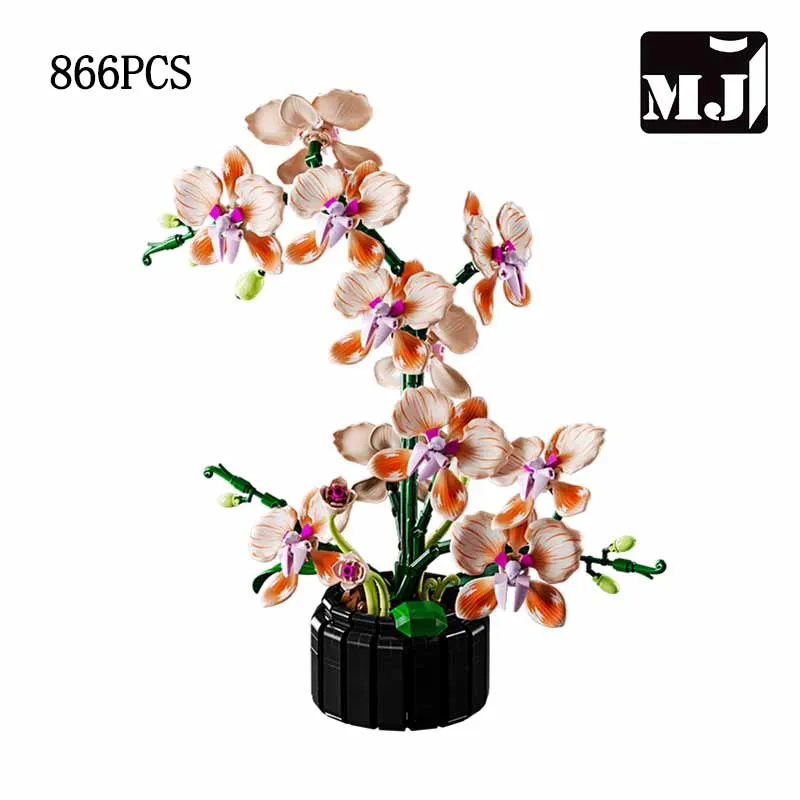 

Набор строительных блоков MJ BLOCK «Искусственный цветок» — набор для самостоятельного изготовления декора для дома, для взрослых, для подруг, подарки на День святого Валентина, 866 деталей