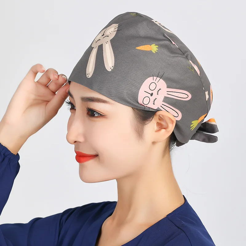 Effen Kleur Scrubs Caps Huisdierverzorging Agentschap Werk Scrubs Schoonheidswerk Hoeden Lab Verpleging Scrubs Cap Gorro Enfermera Dames En Mannen