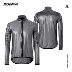 HISERWA-Veste de cyclisme légère et imperméable pour homme, coupe-vent portable pour vélo de route