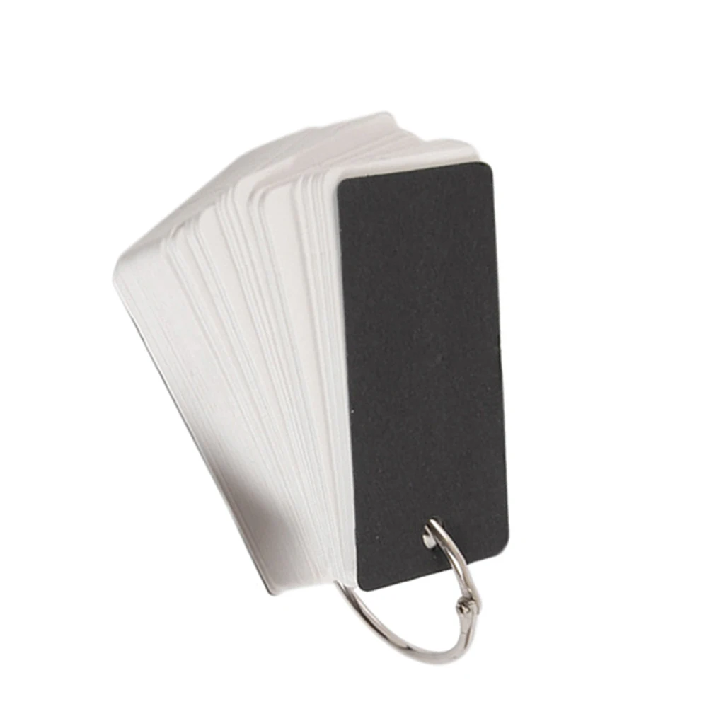 

100 Pcs Blank Notepads Blank Alphabet Cards Notepads Portable DIY Study Literacy Cards Refillable School Stationery