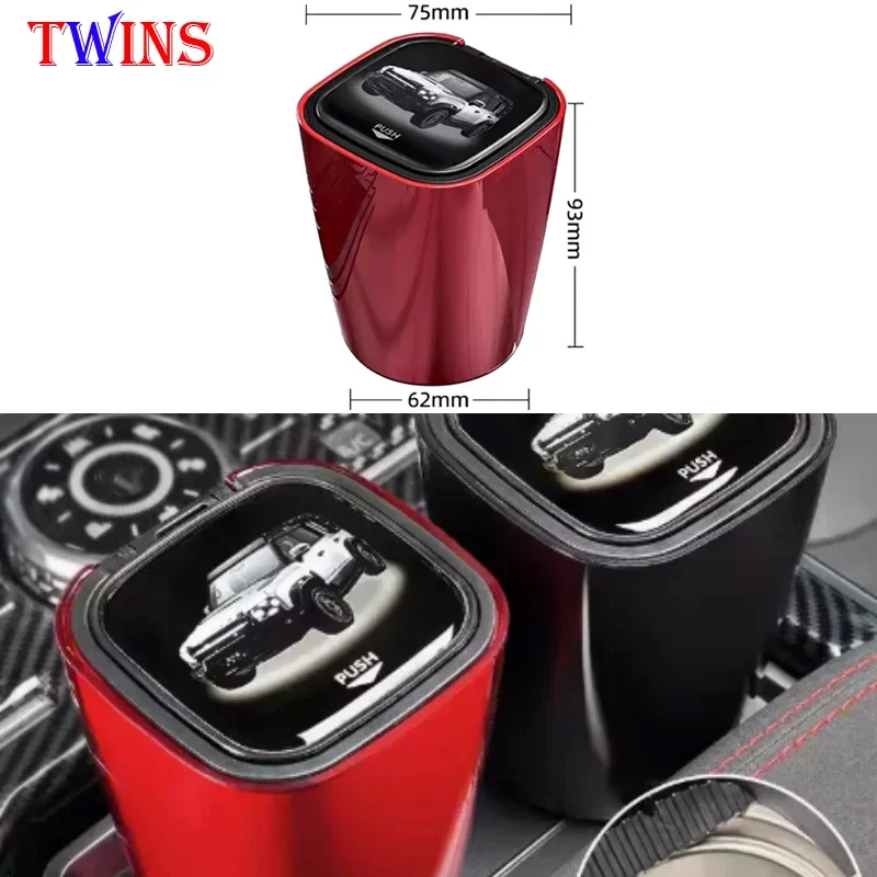 Car Ashtray with Light Metal Liner Ashtray Multi-function One-button Open Cover Fit for JETOUR Traveler T2 Car Modified piece