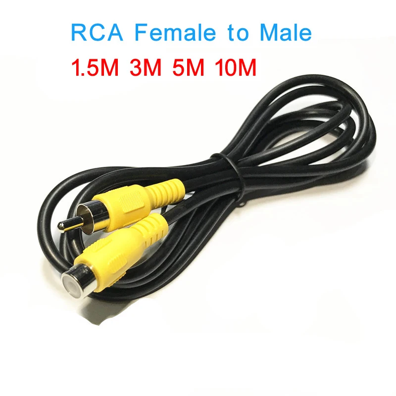 RCA 1 m 3 m 5 m 1 Rca mannelijk naar 1 Rca vrouwelijk Audio Video Verlenging Coaxkabel voor HDTV