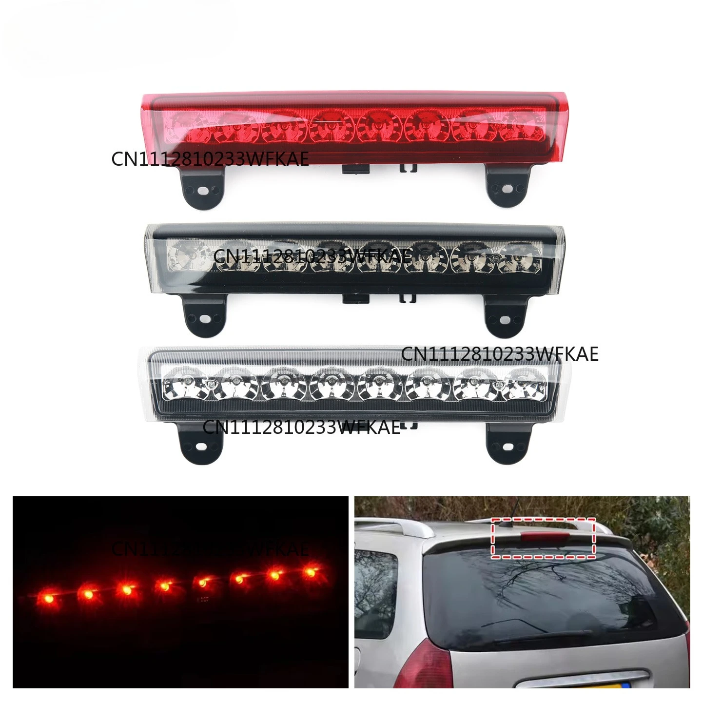 LED Third Brake Light for GMC Yukon / XL 2000-2006 12V High Position Brake Light for Chevrolet Tahoe Suburban 15170955