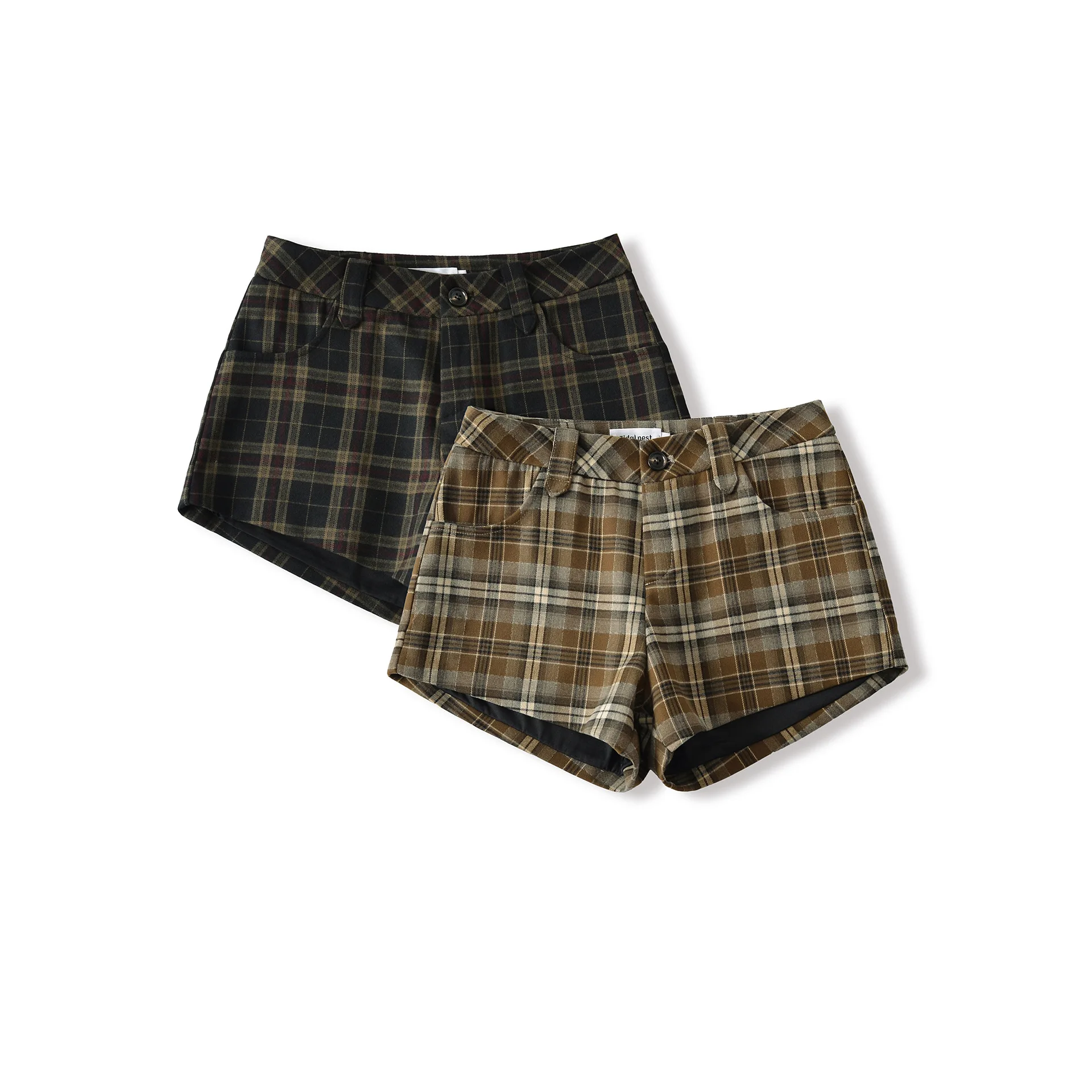 American Style Plaid Casual Pants For Women Slim Fit 2026 Early Spring New Slimming Low Waist Versatile Three-Quarter Pants 6QY4
