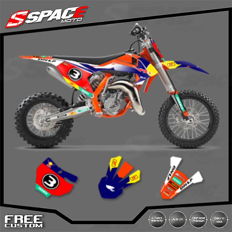 

SPACE Custom Motorcycle Graphics Background Decal for KTM SX SX65 2016 2017 2018 2019 2020 2022 2023 16-23 SX65 Stickers Kits 06