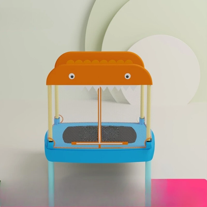 Home Children Children Indoor Jumping Bed Trampoline Mute Trampoline Home Foldable Dinosaur