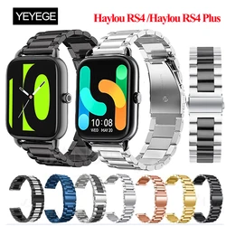 Stainless Steel Strap For Haylou RS4 Plus Smartwatch Bracelet Watchband Correa Band For Haylou RS4 Watch Strap Metal Wristband