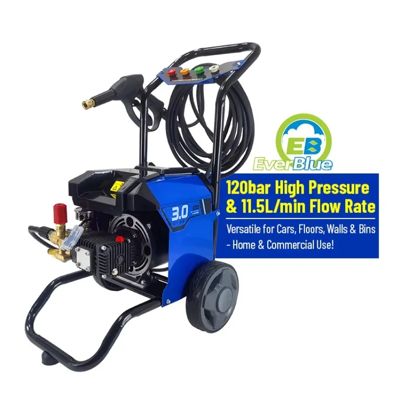 3000W High Pressure Washer 11.5L/min Crankshaft Pump Electric Cold Water Pressure Cleaner For Car Wash Yard Cleaning