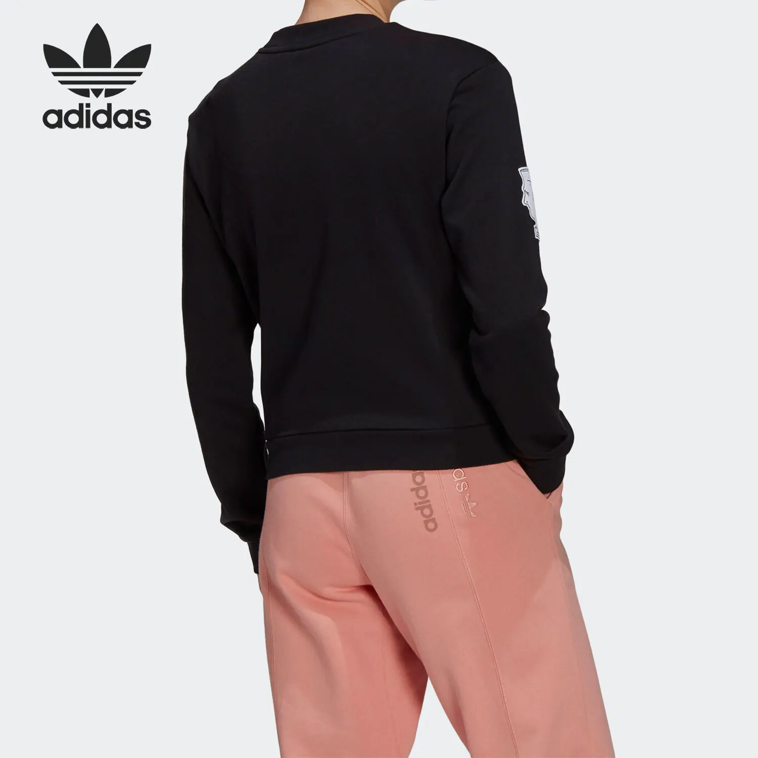 Adidas genuine clover new women's sports and leisure pullover GN4376