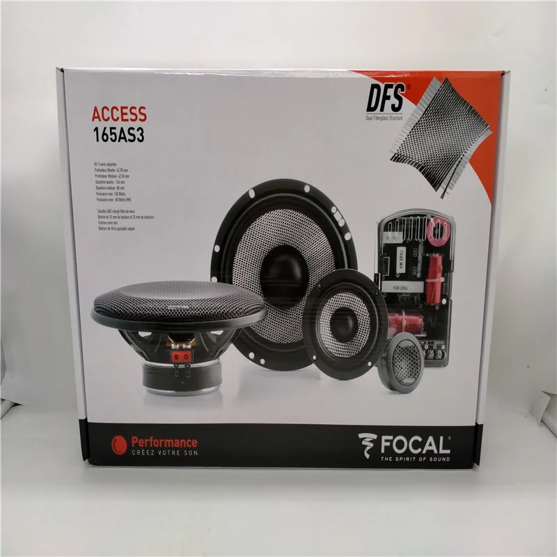 Free Shipping 1 Set  FOCAL ACCESS 165AS3 Component Car Speakers 3-Way 16.5cm 6.5" 160W Genuine Focal Made In French In Stock
