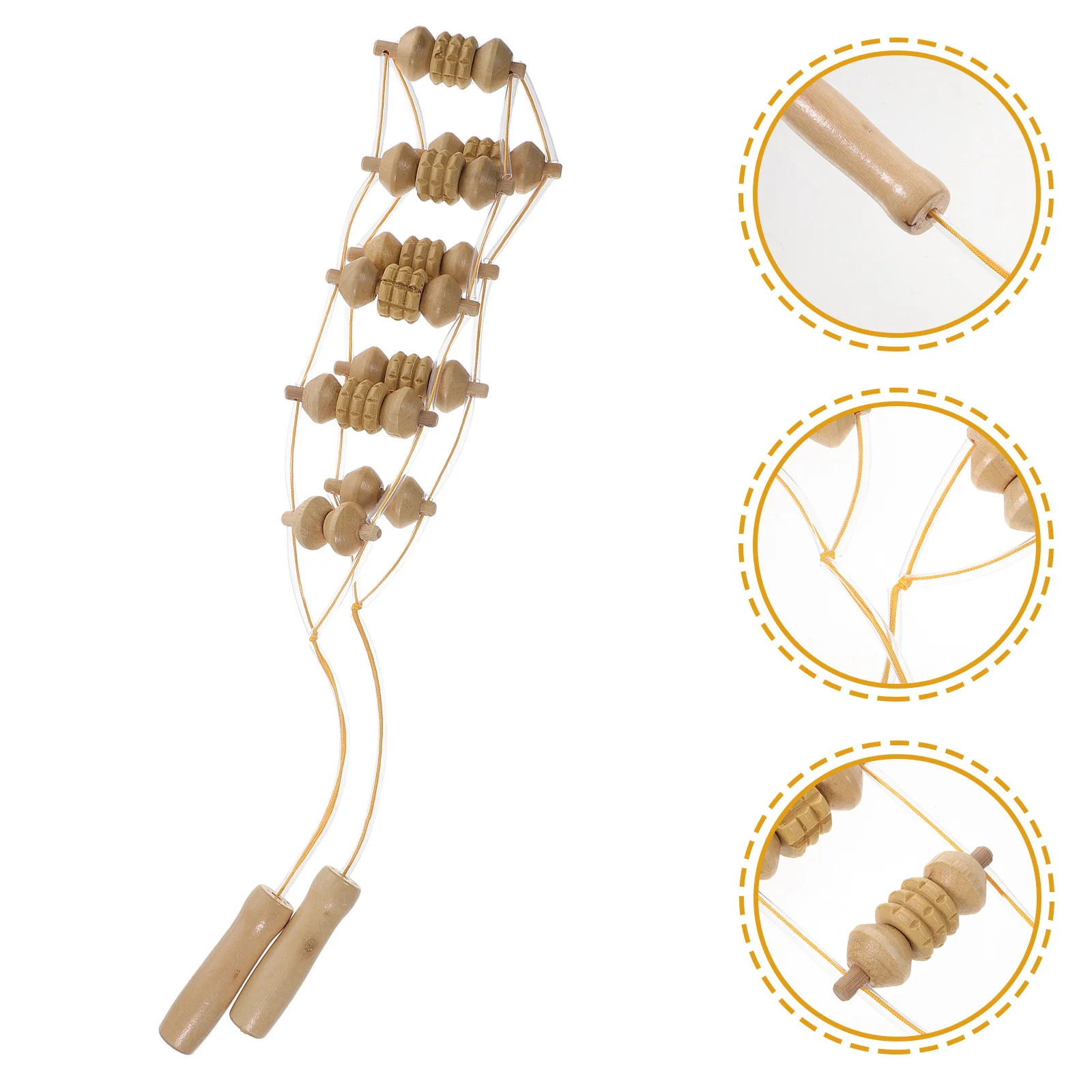 

Wooden Muscle Stick Roller Mixed Color Body Massager for Neck Back Leg Waist Pain Relief Recovery Muscle Roller