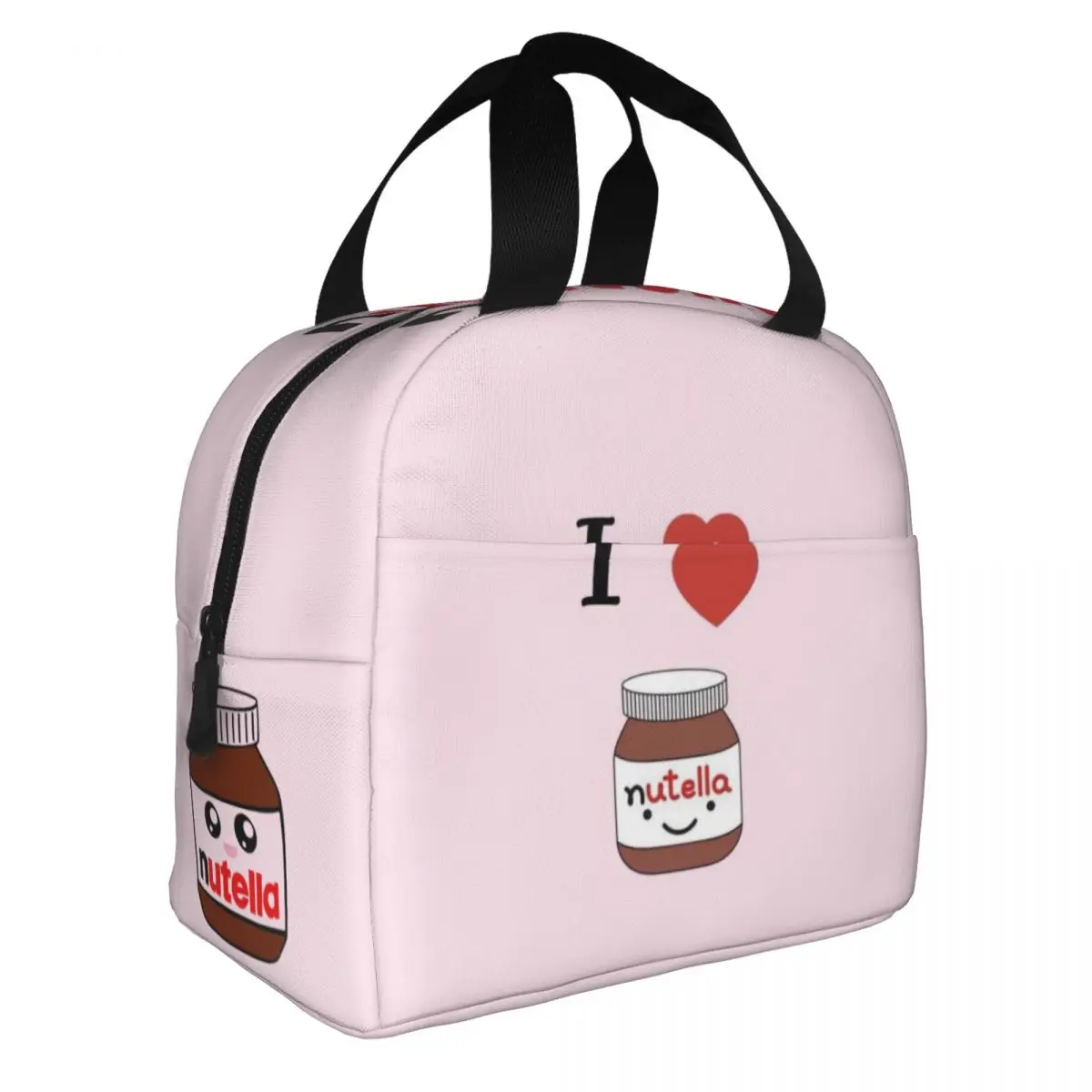 N-Nutellas Lunch Bag for School Waterproof Picnic Thermal Cooler Insulated Lunch Box Women Kids Tote Bags