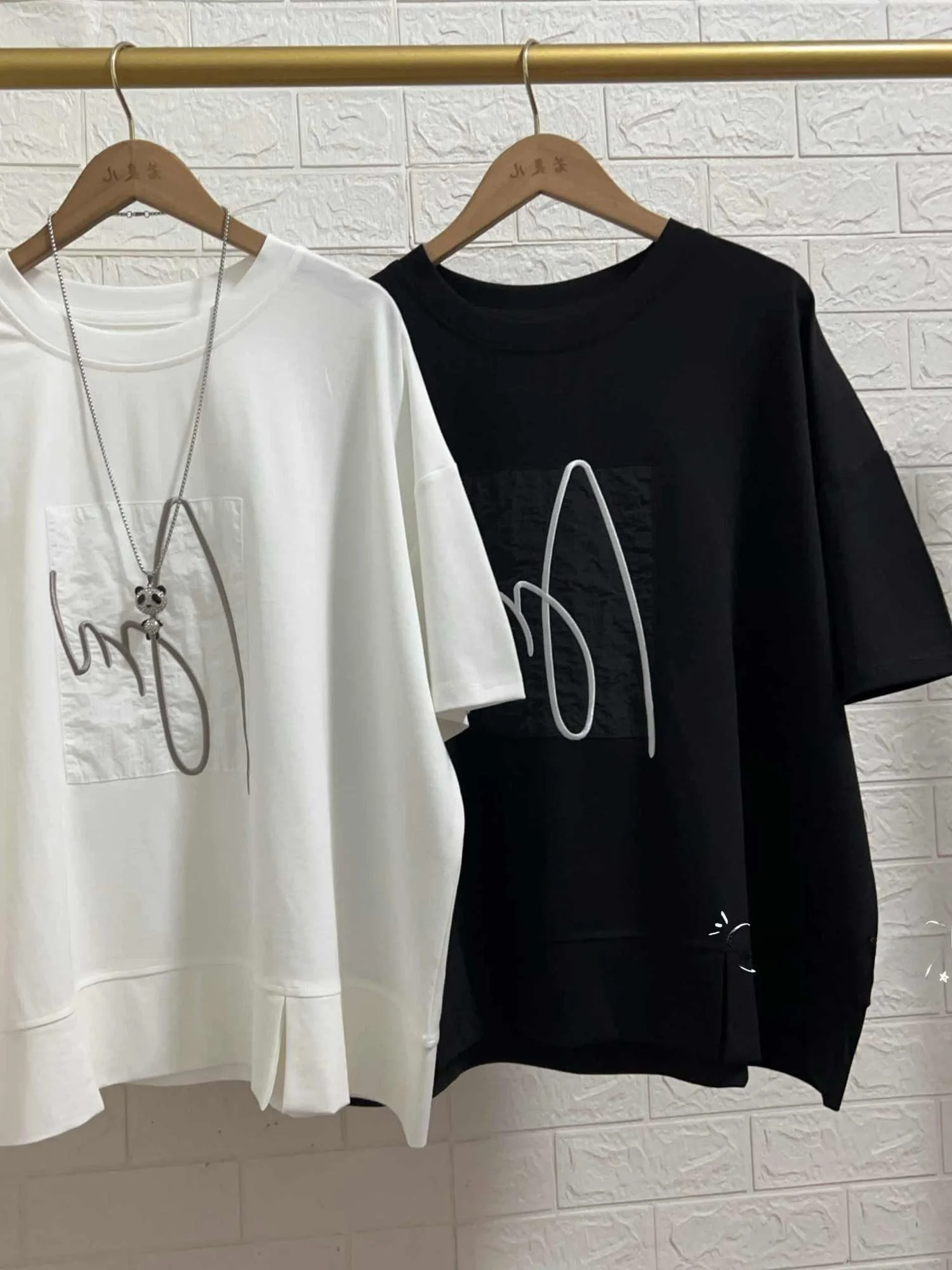 

plus Size 300 Pou Fat MM Summer Korean Version ort Sve T-irt Loose Casual Meat Covering Slimming Age Reduction Head...