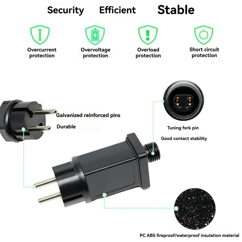 4.5V 1A Plug LED Power Supply LED Transformer Plug Adapter IP44 Waterproof LED Light Strip Adapter For Christmas