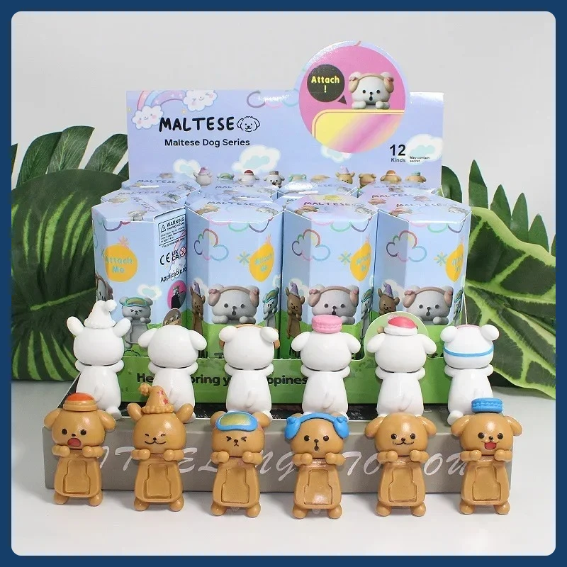 سلسلة جديدة لعام 2025 دمى أعمى على شكل كلب ماليزي هدية للأطفال صندوق عيد ميلاد أعمى جديد لطيف على شكل أمين صندوق صغير لتزيين أعمى