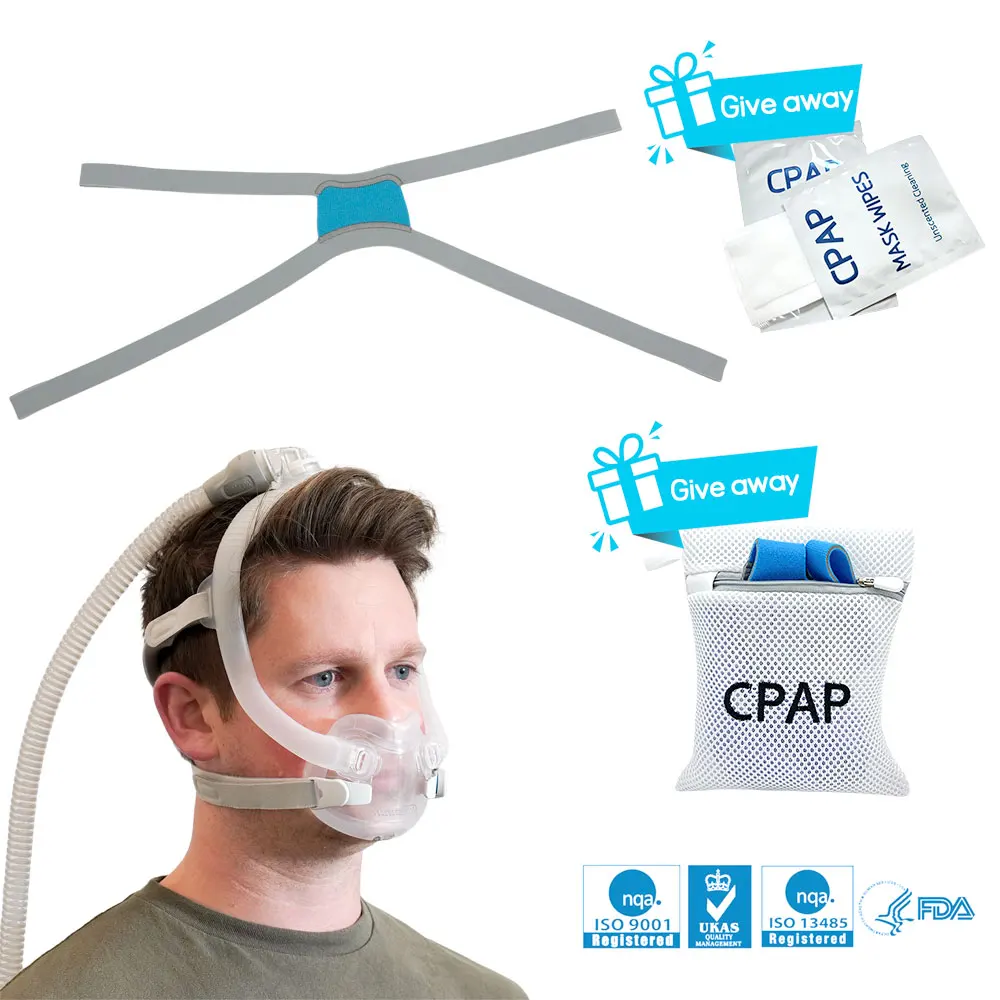 2 Pcs Replacement AirFit F30i Headgear, Soft Comfortable Unisex CPAP Replacement F30i Headgear Strap (without Mask)