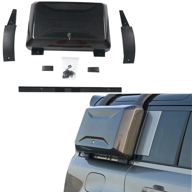 Dry Carbon Fiber Side Luggage Suitcase for Land Rover Defender 110 90 L663