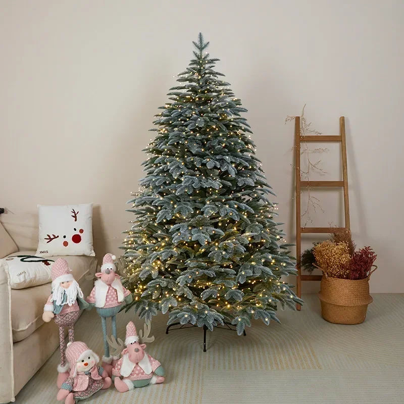 

Большая Рождественская елка с огнями, рождественские украшения из полиэтилена, новинка 2023, Искусственная елка в стиле INS, для улицы и помещений