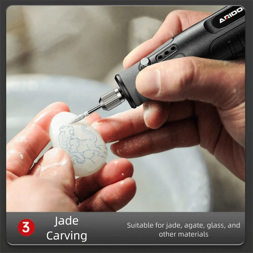 5-speed Regulation Mini Electric Drill Cordless Touch Screen Drill Engraving Pen USB Rechargeable Drill Rotary Tool