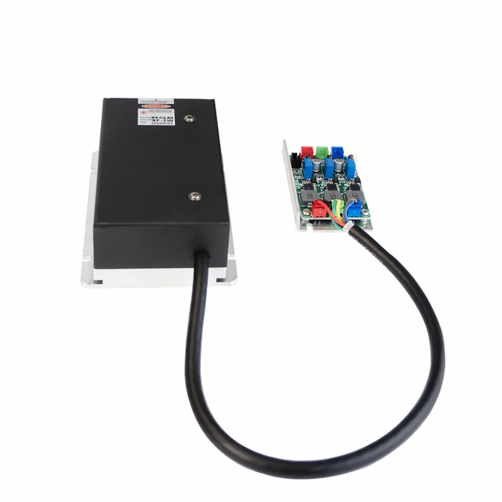 Módulo semicondutor do laser do RGB, vermelho, verde, azul, branco, luzes da fase, DC12V, 8W