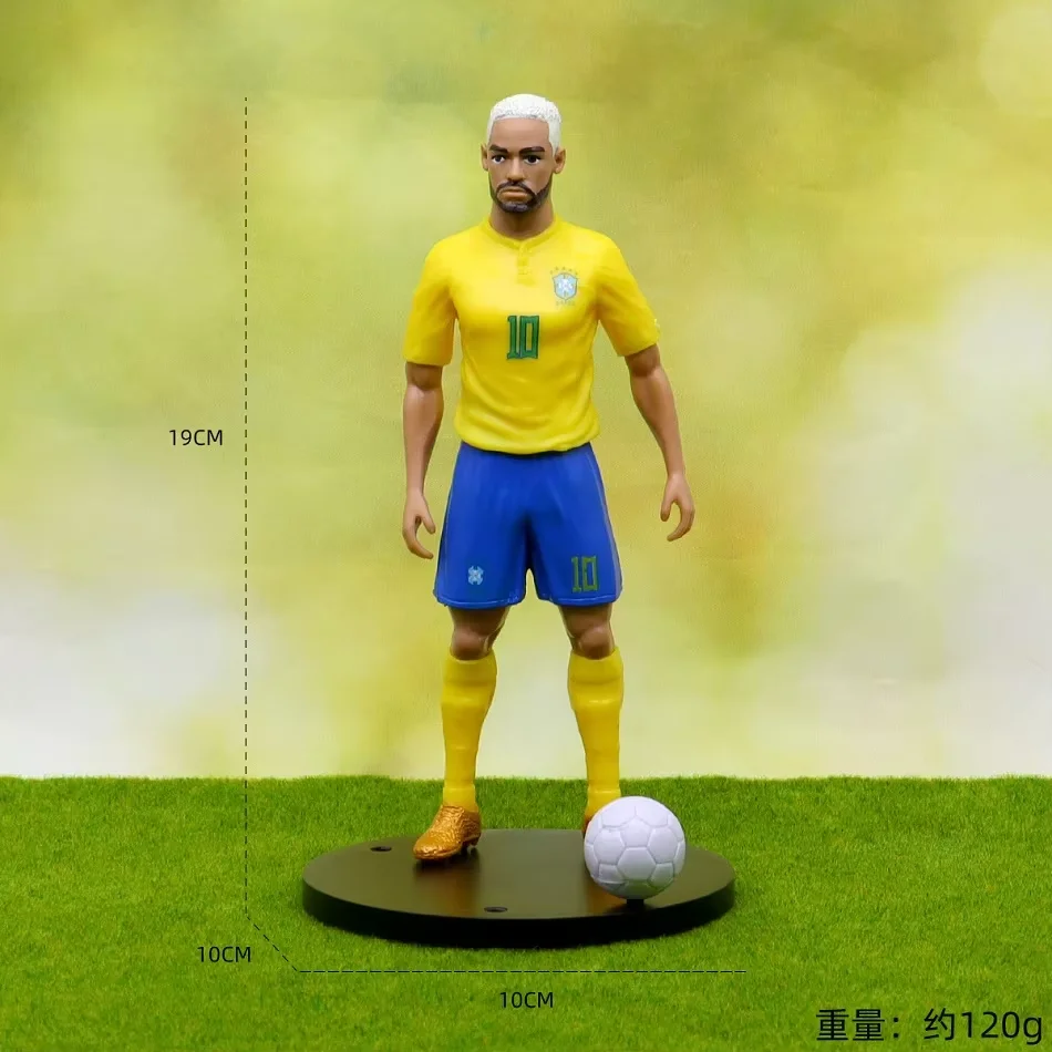 Fußballstar-Actionfigur, Realistische Fußballspieler-Sammelfigur für Fans, Schreibtisch-Dekoration & Geschenk