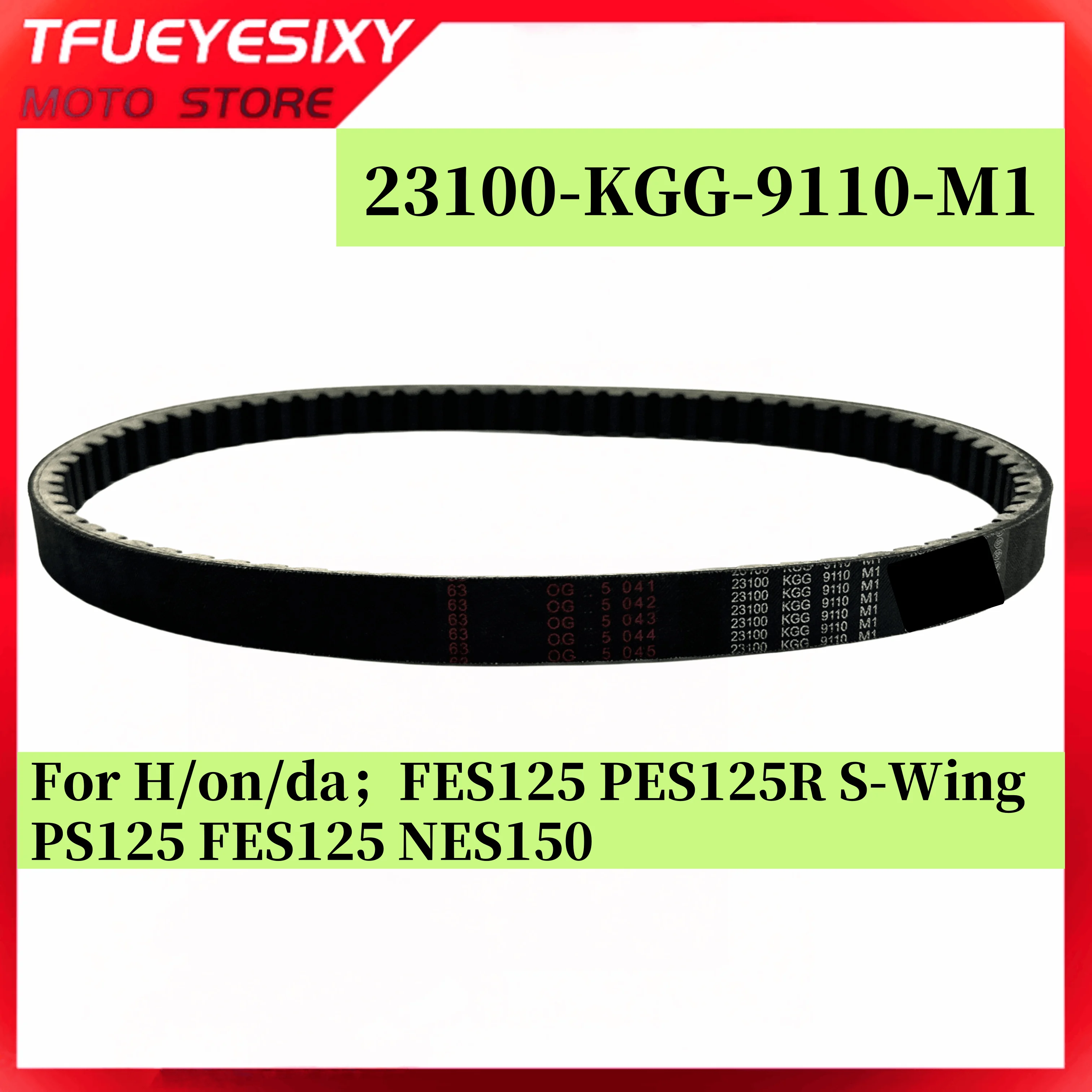 

TFUEYESIXY MOTO Store 23100-KGG-9110-M1 Scooter Drive Belt 930x23 For H/on/da FES125 PES125R S-Wing PS125 FES125 NES150