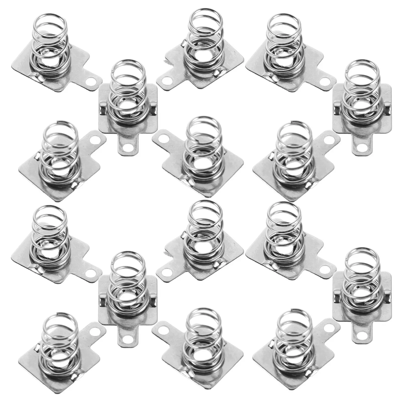 100Pcs Aa Battery Spring Plate Stainless Steel Negative to Positive Conversion Contact Plate for Remote Control Scale Wireless
