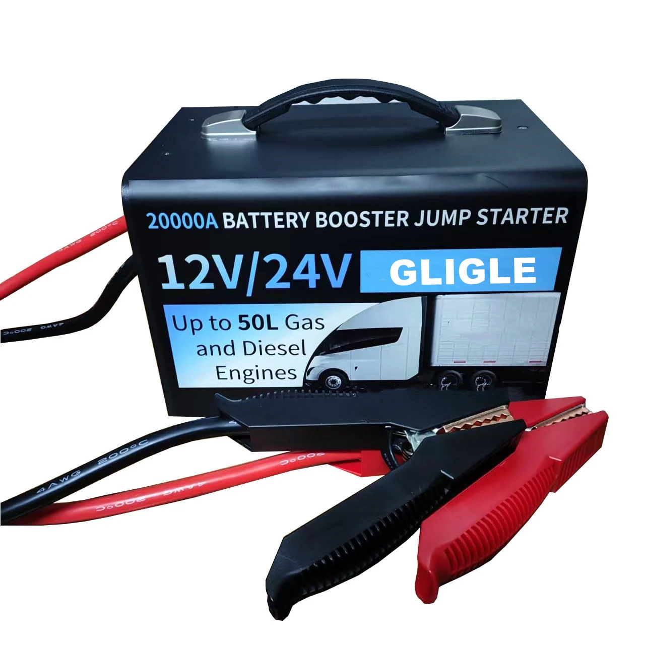 80000mah Jump Starter 12V 24V Rechargeable High Power Battery Peak Current 20000A Portable Multi Function Car Jump Starter