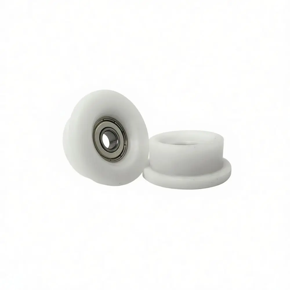 608 POM Bearing Pulley Wheel Durable Plastic Coated Roller For Indoor Rowing Machine Gym Training Sliding Equipment