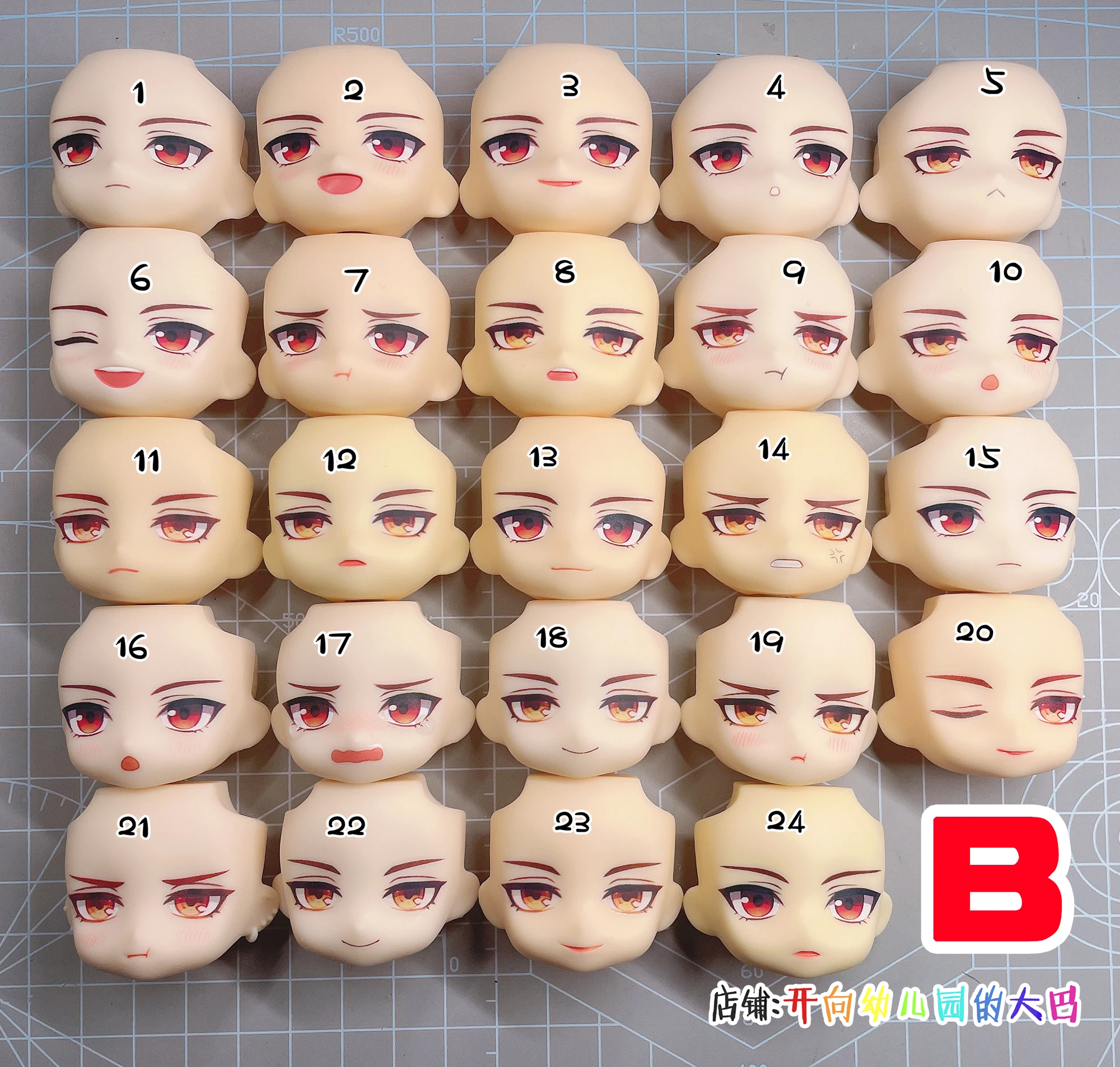 Diluc Ob11 Water Sticker Face Genshin Impact GSC YMY Handmade Faceplate Anime Cosplay Accessories