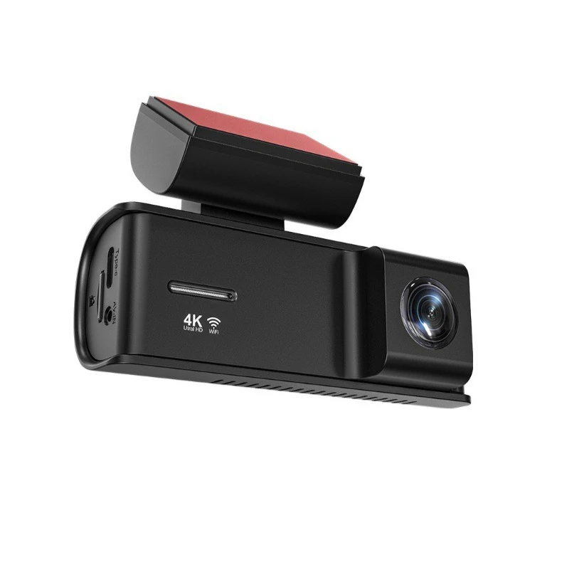 4K Ultra HD Drive Recorder Dual Front Rear Lens Car Dash Cam Built in WiFi  Loop Recording Audio Recording Parking Monitoring