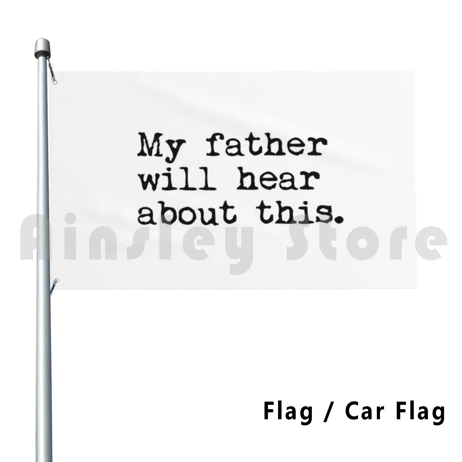 Father Flag Car Flag Funny Potter Hp Fantastic Beasts