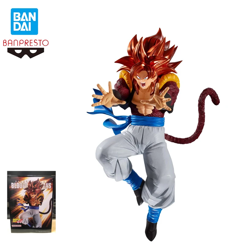 

Bandai Banpresto Dragon Ball Gt Blood of Saiyans Gogeta Original Spot Goods Action Characters Figure Ornaments Collect Gift