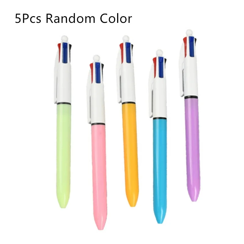 2025 5개입 펜 접이식 볼펜 다색 볼펜 4색 1개