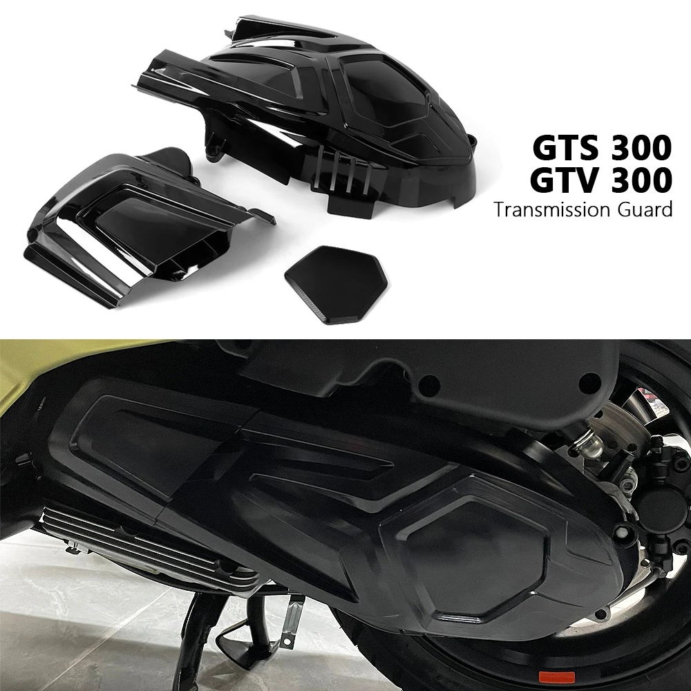 

Motorcycle Scooter Black Engine Cover Engine Protector Bolt Guard Set For Vespa GTV300 GTV 300 GTS300 GTS 300 HPE