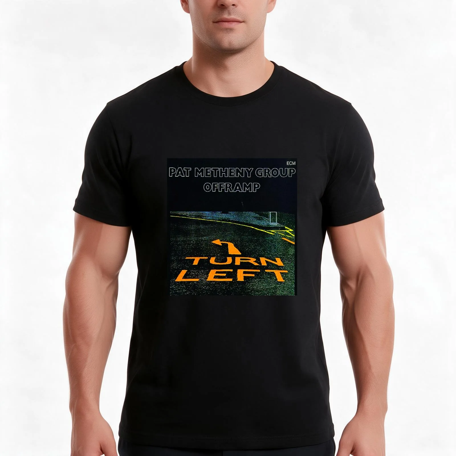 Pat Metheny Group Offlamp T-Shirt, Summer Casual Cotton Tee, Oversized Streetwear Tops, Vintage Graphic Print, Unisex Men Women