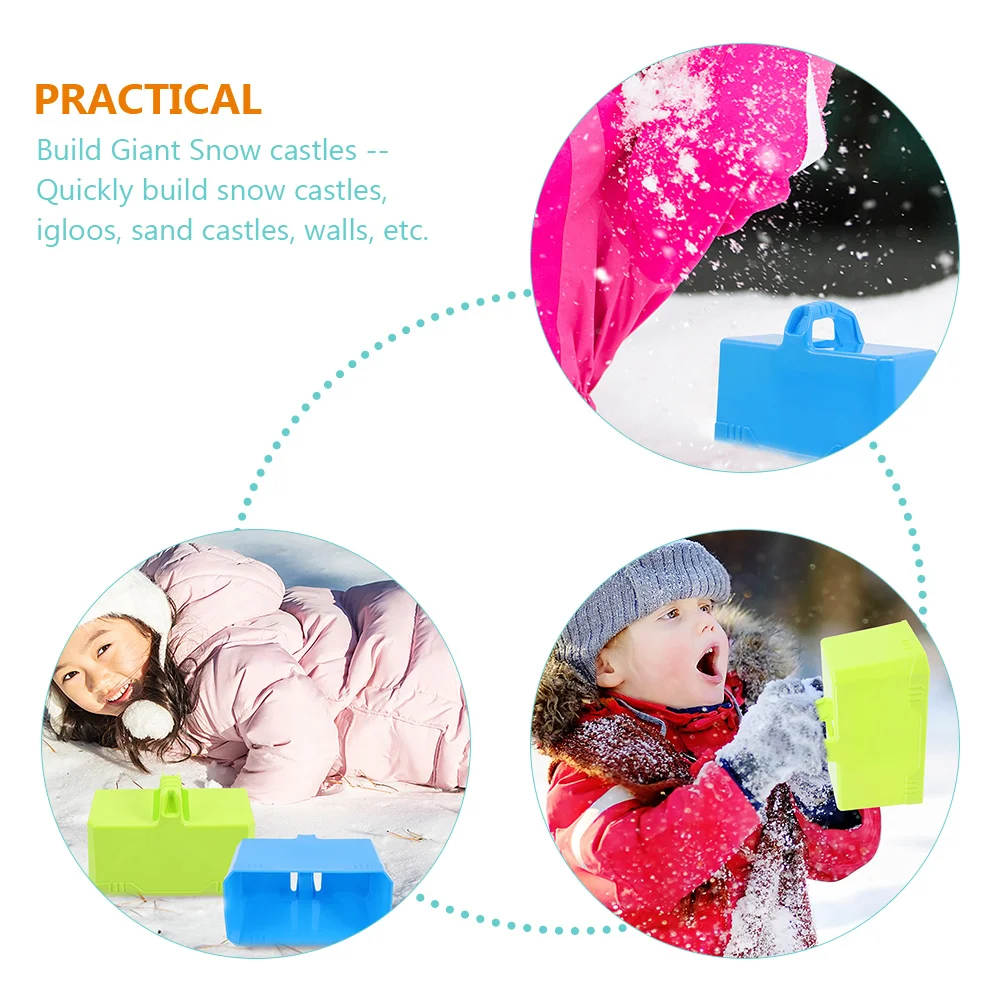 3 Pcs Snow Toys Molds for Kids Outdoor Ages 8-12 Children Blocks Makers Gear Toddler Winter