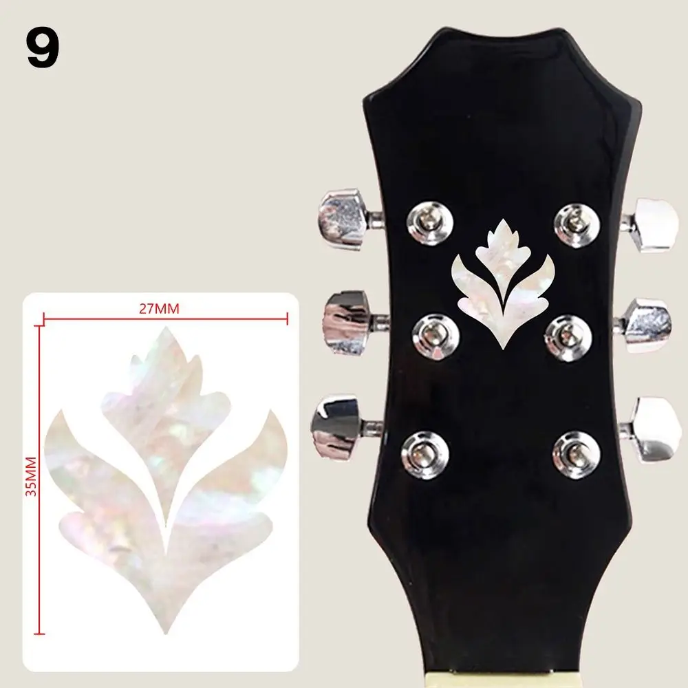 New Novelty Guitar Accessories Guitar Head Stickers Guitar Headstock Decal Guitar Neck Sticker Bass Body Decals
