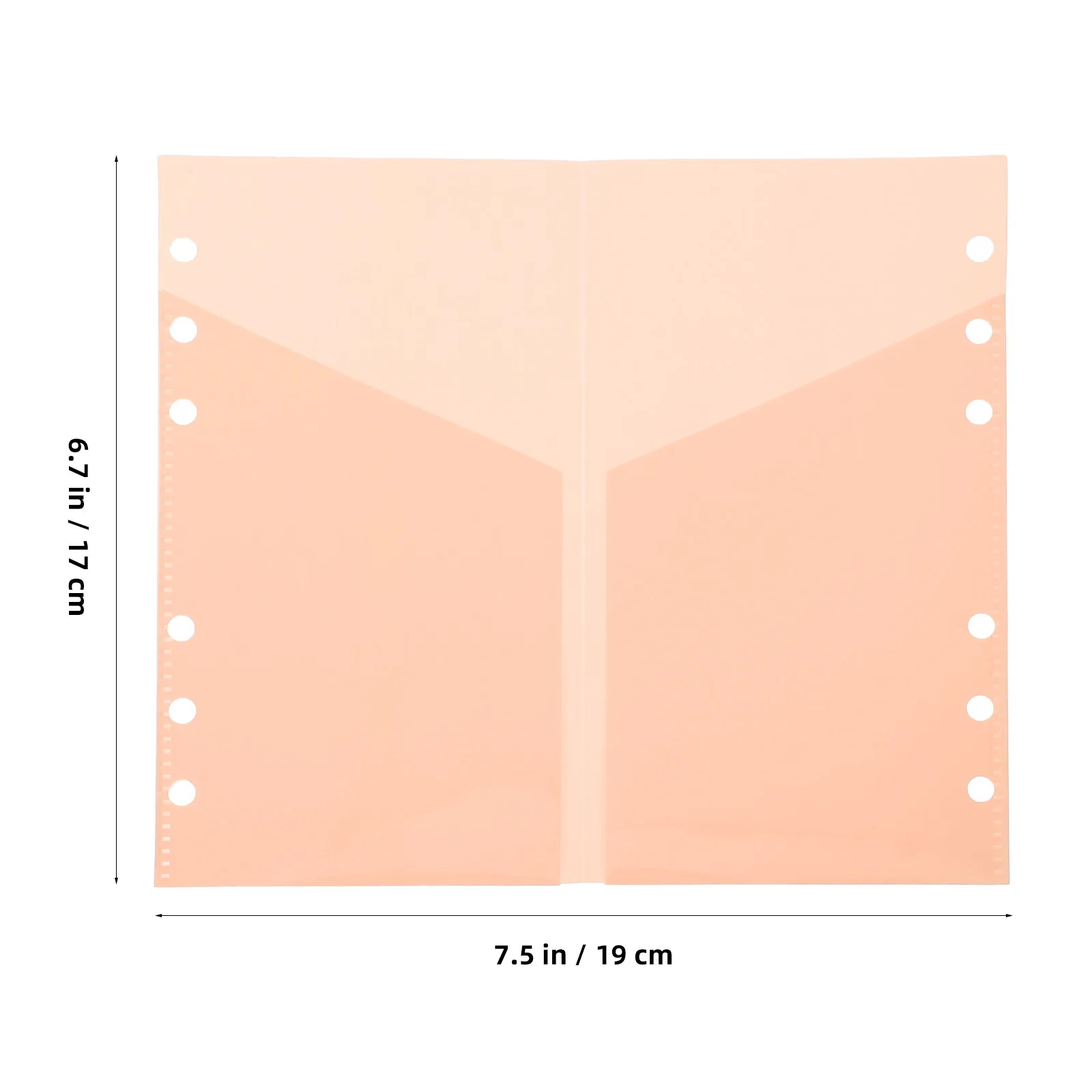 5Pcs A6 Loose Leaf Budget Pocket Insert Heavy-Duty PP Material Functional Binder Accessory for Students Family Gifts Receipt