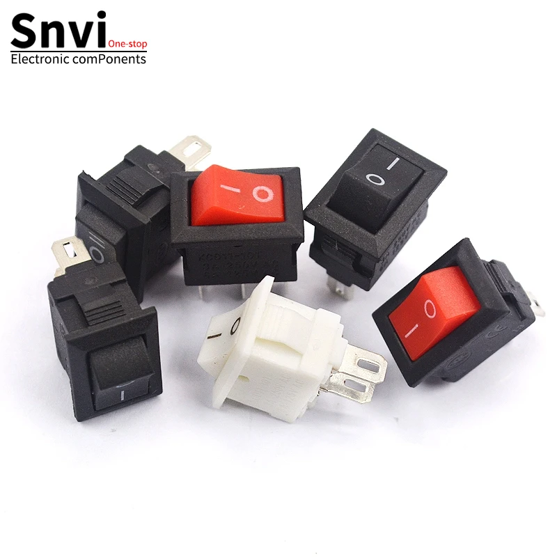 10pcs/lot 10*15mm SPST 2PIN ON/OFF G130 Boat Rocker Switch KCD11 3A/250V Car Dash Dashboard Truck RV ATV Home