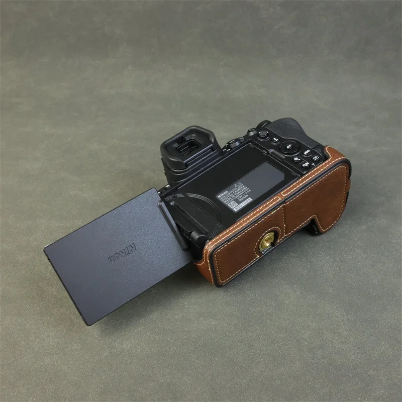 For Nikon Z5II Camera Retro Leather Cases Protective PU Cover Z52