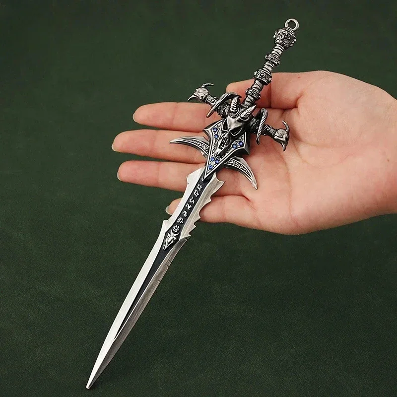 22 centimetri World of Warcraft Lich King Frostmourne Karambit Lega di Spada Modello Gioco Modello Periferico Action Figure Regali Di Compleanno Giocattoli