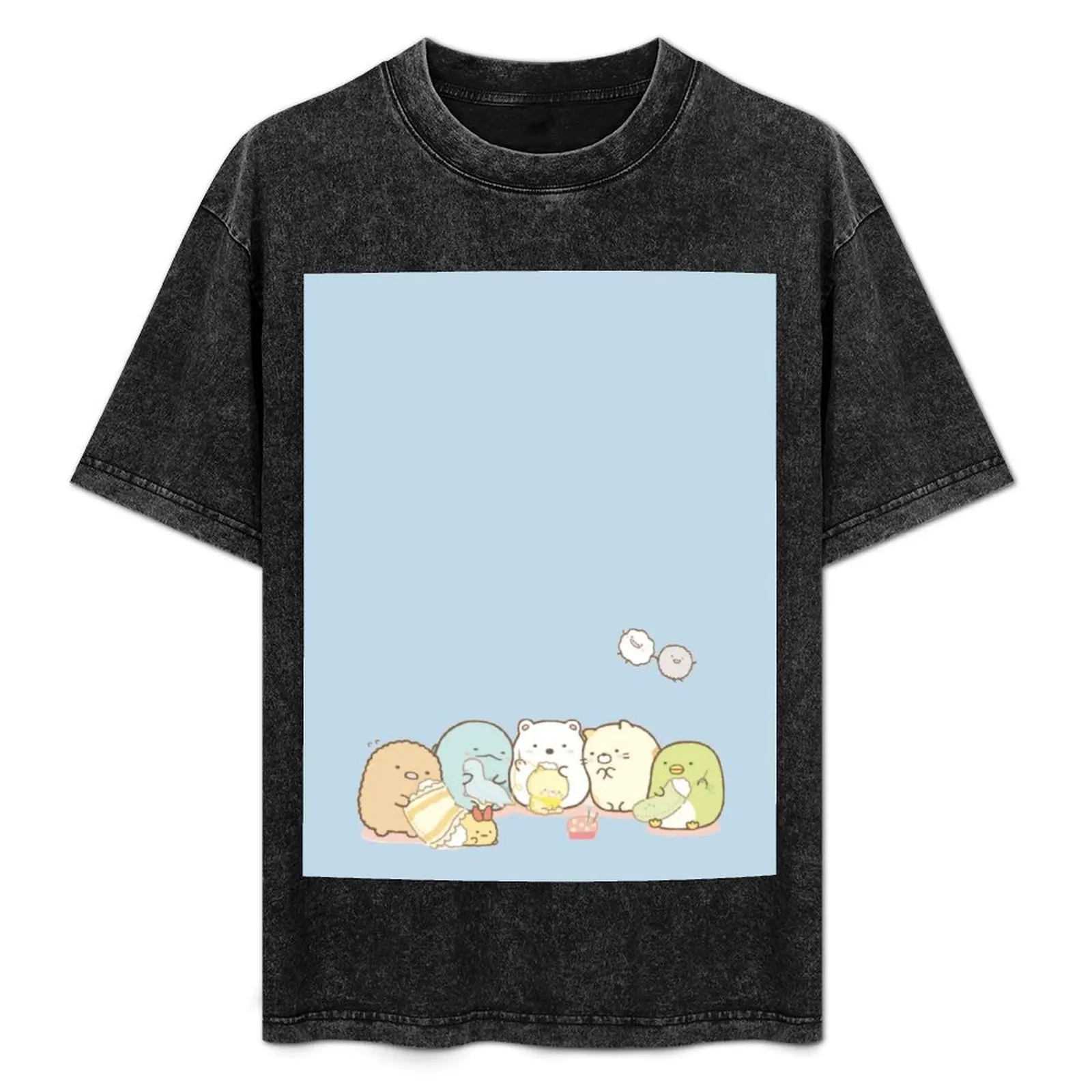 

Sumikko gurashi with their toys T-Shirt Relaxed Fit Casual Short Sleeve Top