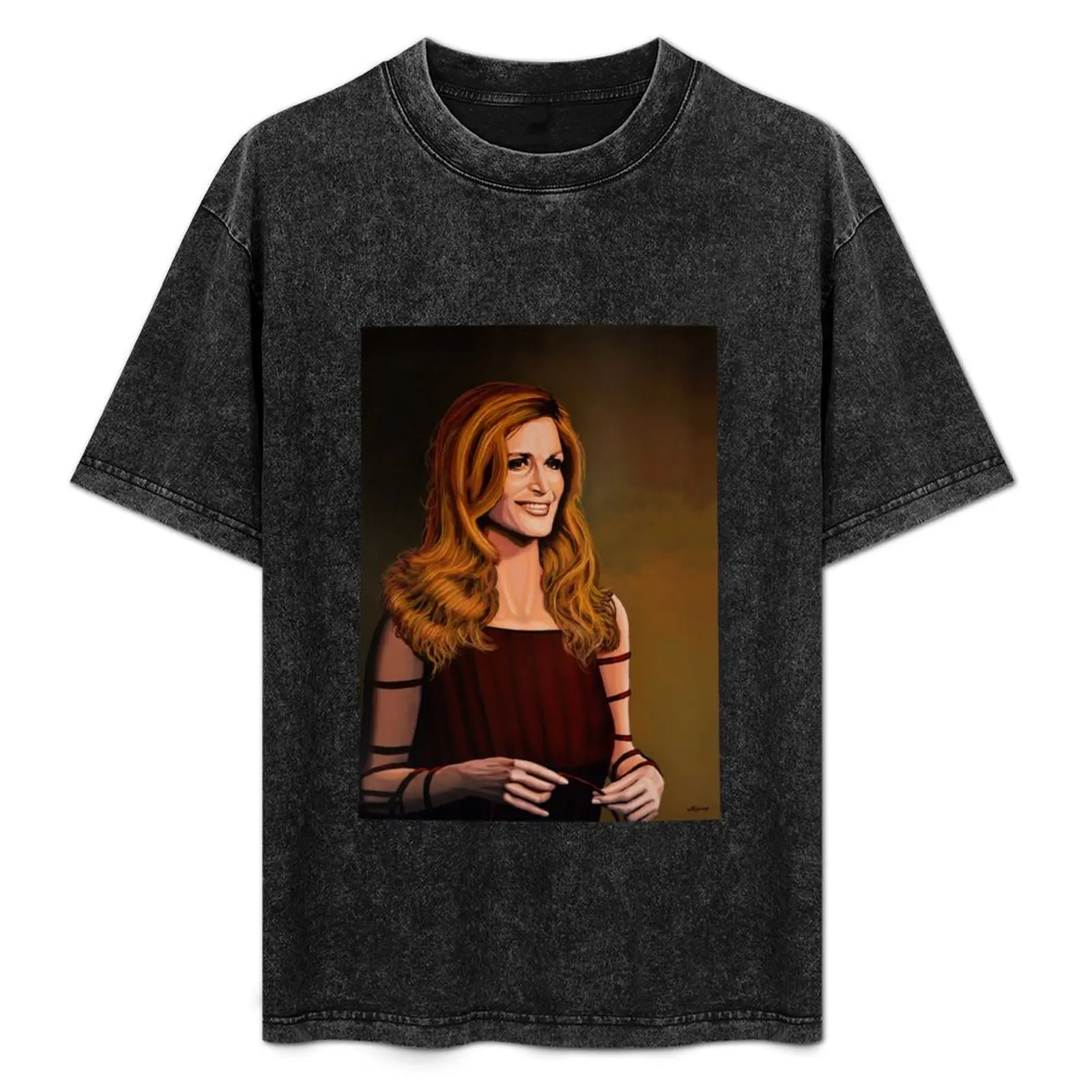 

Футболка с рисунком Dalida, футболка с минималистичным художественным принтом